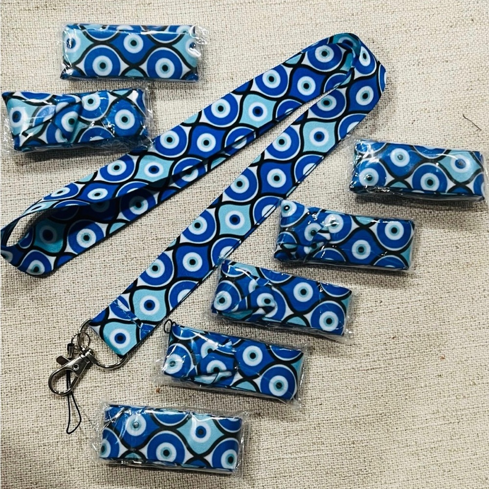 Set of 8 Evil Eye Lanyards